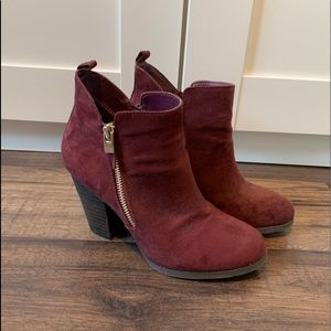 Call It Spring Wine Ankle Boots